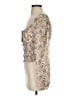 Free People 100% Polyester Tan Long Sleeve Blouse Size S - photo 5