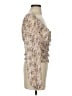 Free People 100% Polyester Tan Long Sleeve Blouse Size S - photo 4