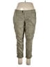 Old Navy 100% Cotton Solid Green Gray Cargo Pants Size L - photo 1