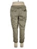 Old Navy 100% Cotton Solid Green Gray Cargo Pants Size L - photo 2