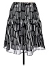 Sunny Leigh 100% Polyester Graphic Black Casual Skirt Size 0X - photo 1