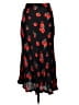 Zara Floral Red Black Casual Skirt Size XS - photo 2