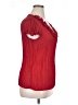 Sunny Leigh 100% Polyester Red Short Sleeve Blouse Size XL - photo 4