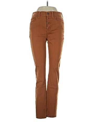 Madewell 9" Mid-Rise Skinny Jeans: Garment-Dyed Button-Front Edition (view 1)