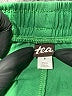 Tea 100% Cotton Color Block Green Athletic Shorts Size 8 - photo 3