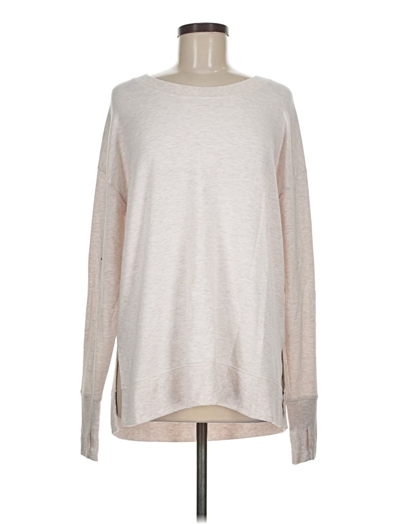 Pre-owned Athleta Pullover Sweater In Silver