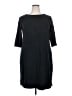 Lands' End Solid Black Casual Dress Size 18 - 20 - photo 1
