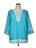 Alfred Dunner Teal 3/4 Sleeve Blouse Size XL - photo 1