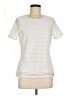 Calvin Klein 100% Polyester Ivory Short Sleeve Top Size M - photo 1