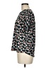 Cuddl Duds Floral Black Short Sleeve Blouse Size M - photo 5