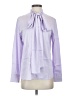 LILYSILK Purple Long Sleeve Silk Top Size S - photo 1