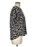 Cuddl Duds Floral Black Short Sleeve Blouse Size M - photo 4