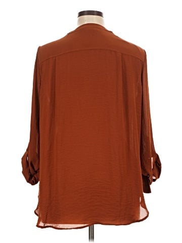 a.n.a. A New Approach 3/4 Sleeve Blouse (view 2)