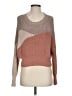 Debut 100% Polyester Color Block Brown Pullover Sweater Size S - photo 1