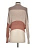 Debut 100% Polyester Color Block Brown Pullover Sweater Size S - photo 2
