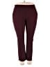 Rafaella Solid Burgundy Active Pants Size 22 - photo 1