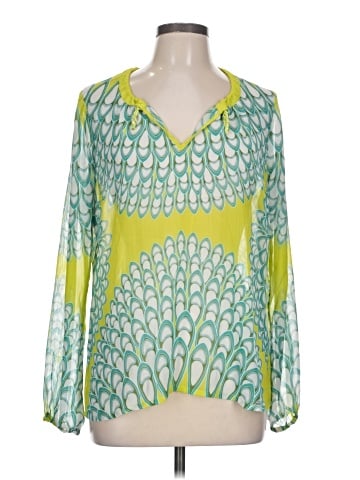Rose + Olive Long Sleeve Blouse (view 1)