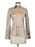 LILYSILK Metallic Tan Long Sleeve Silk Top Size XS - photo 1