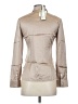 LILYSILK Metallic Tan Long Sleeve Silk Top Size XS - photo 2
