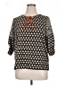 Unbranded 100% Polyester Black 3/4 Sleeve Blouse Size XL - photo 1