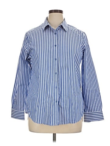 Jones New York Signature Long Sleeve Button-Down Shirt (view 1)