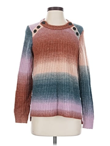 Madewell Space-Dyed Button-Shoulder Pullover Sweater (view 1)