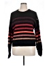 T Tahari Stripes Black Pullover Sweater Size L - photo 1