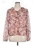 Paige Pink Long Sleeve Blouse Size XL - photo 1