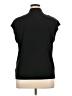 EMALINE Black Short Sleeve Blouse Size XL - photo 2