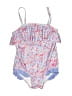 Ruffle Butts Floral Blue One Piece Swimsuit Size 2T - photo 1