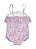 Ruffle Butts Floral Blue One Piece Swimsuit Size 2T - photo 2