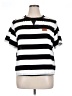Shein Stripes Black Short Sleeve T-Shirt Size 2X - photo 1