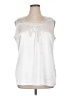Essentials 100% Polyester White Sleeveless Blouse Size 1X - photo 1