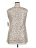 DKNY Silver Sleeveless Top Size L - photo 2