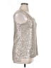 DKNY Silver Sleeveless Top Size L - photo 4