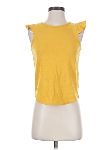 Madewell Ruffle-Sleeve Tank Top (view 1)