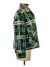 Zara 100% Polyester Plaid Green Faux Fur Jacket Size XS - photo 4