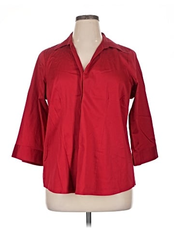 212 Collection 3/4 Sleeve Button-Down Shirt (view 1)