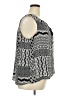 Rose + Olive Silver Sleeveless Blouse Size 2X - photo 4