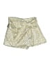 Zara 100% Metallic Metallic Gold Skort Size L - photo 1