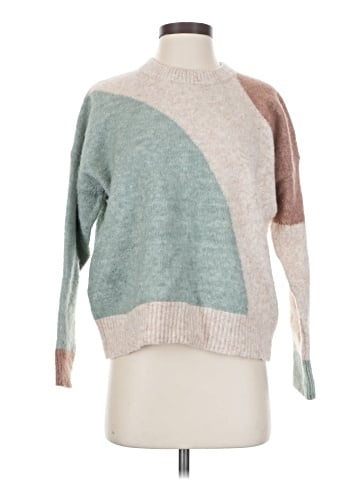Madewell Cedarbrook Pullover Sweater in Colorblock (view 1)
