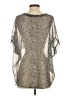 Joie Silver Short Sleeve Blouse Size S - photo 2