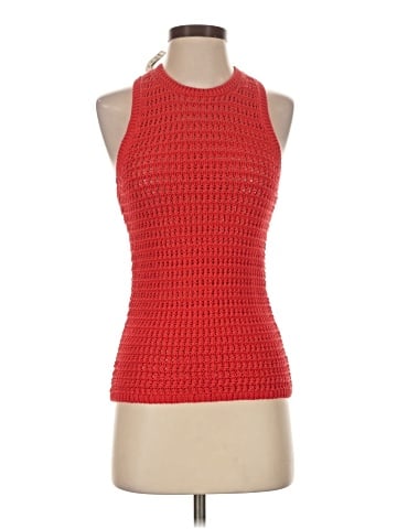 Madewell Crochet-Knit Crewneck Sweater Tank (view 1)