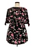 Ellos 100% Rayon Black 3/4 Sleeve Blouse Size 18 - photo 2