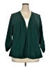 Torrid Green 3/4 Sleeve Blouse Size 3X Plus (3) - photo 1