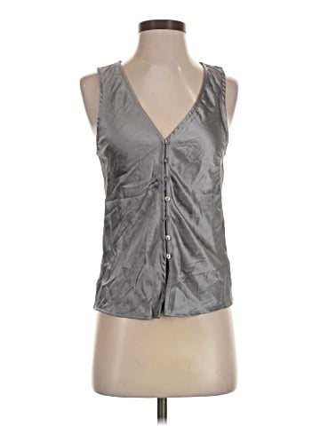Madewell Satin Cutaway Vest Top (view 1)