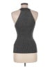 Catherine Malandrino Solid Gray Sleeveless Top Size M - photo 2