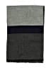 Assorted Brands 100% Cotton Stripes Gray Scarf One size - photo 2