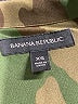 Banana Republic 100% Polyester Camo Green Long Sleeve Blouse Size XS - photo 7