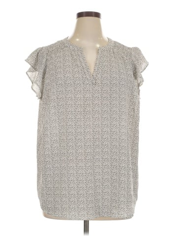 Adrianna Papell Short Sleeve Blouse (view 1)